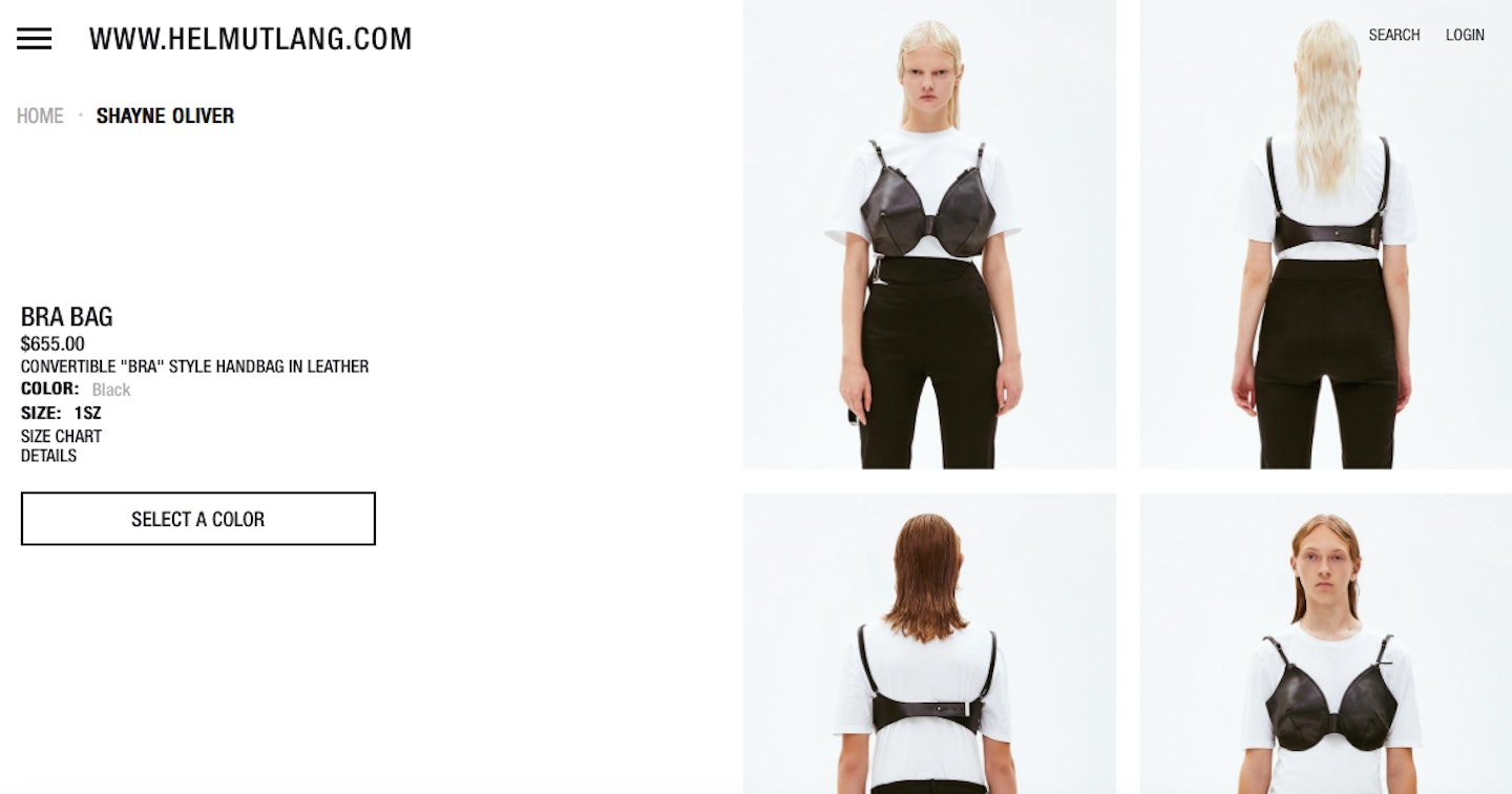 Helmut lang best sale bra bag